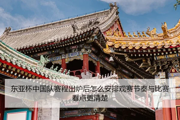 东亚杯中国队赛程出炉后怎么安排观赛节奏与比赛看点更清楚
